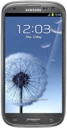 Смартфон Samsung Galaxy S3 GT-I9300 16Gb Titanium grey - Новошахтинск